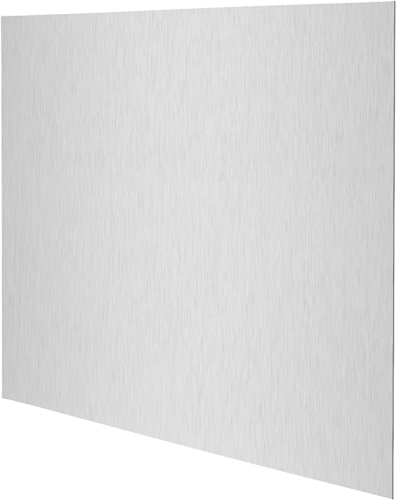 Ecost customer return Compactor Splash Guard and Memo Board Silver 50 x 0.2 x 60 cm