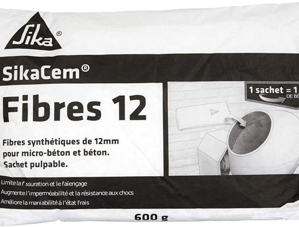 Ecost customer return Sika France S.A.S 546535 Synthetic Fibres for Micro – White, 12 mm