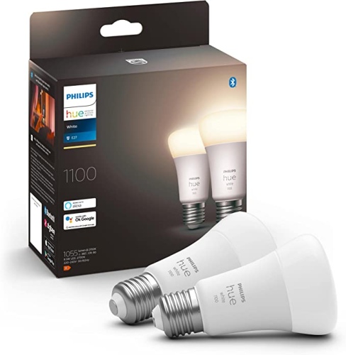 Ecost customer return Philips Hue White E27 Doppelpack 2x1055LM 60W, 9290024692.2 pieces