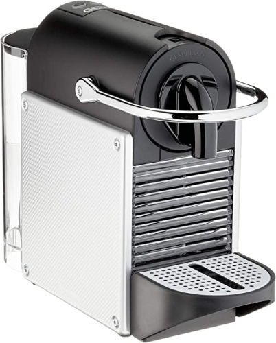 Ecost customer return DeLonghi Nespresso EN 124 EN124.S capsule machine Pixie 1260 W side walls alu