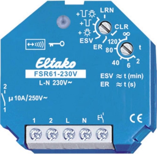 Ecost customer return Eltako Radio Actuator Surge Switching Relay 230 V 1 Contact FSR61230 V