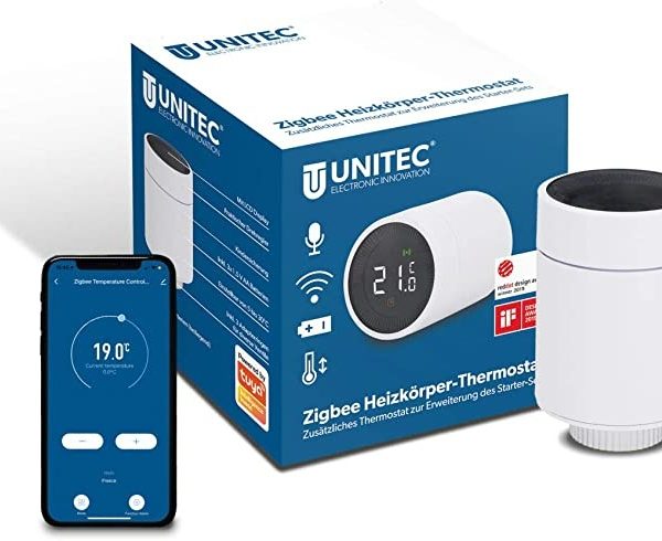 Ecost customer return UNITEC 30946 Smart Radiator Thermostat Extension with LCD Display, Compatible