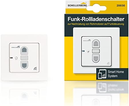 Ecost customer return Schellenberg 20030 Radio Receiver Switch, FlushMounted, White