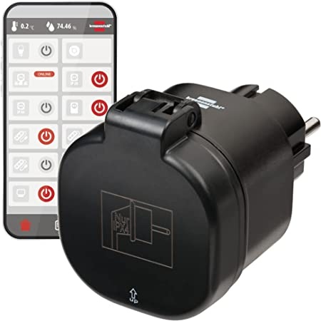 Ecost customer return Brennenstuhl connect WiFi outlet WA 3000 (smart WiFi outlet compatible with Al