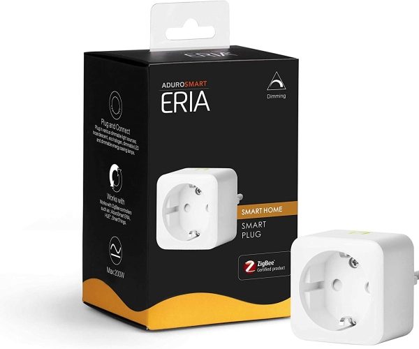 Ecost customer return AduroSmart Smart Socket Dimmable Compatible with AduroSmart, Hue and Alexa, Wh