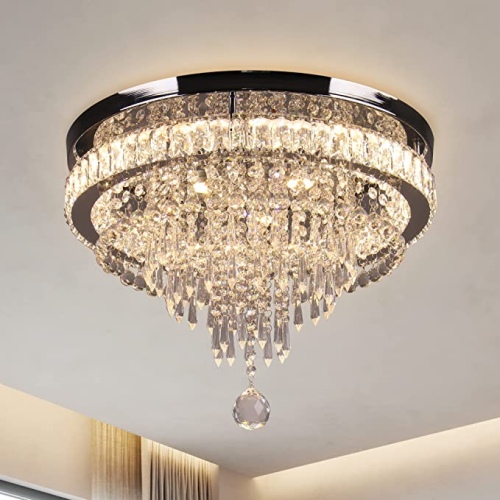 Ecost customer return FRIXCHUR Crystal Ceiling Light Crystal Chandelier with Crystals Mod