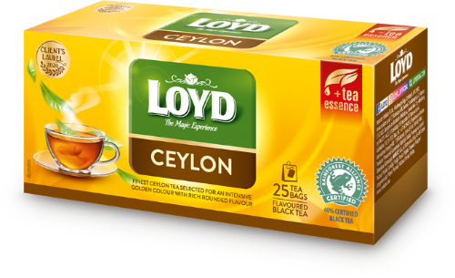 Aromatizēta melnā tēja LOYD Ceylon, 25x2g