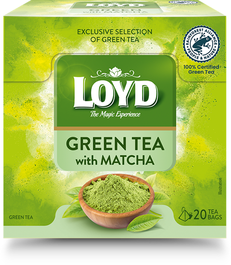 Zaļā tēja LOYD Green Matcha, 20 x 1,5g