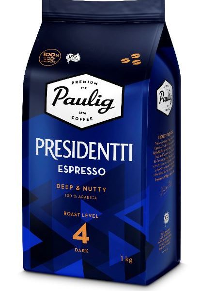 PAULIG Presidentti Espresso 1kg kafijas pupiņas