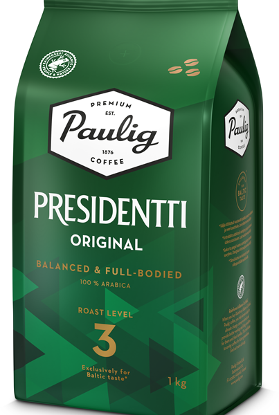 Paulig Presidentti Original 1kg kafijas pupiņas