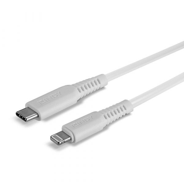 CABLE USB-C TO LIGHTNING 0.5M/WHITE 31315 LINDY