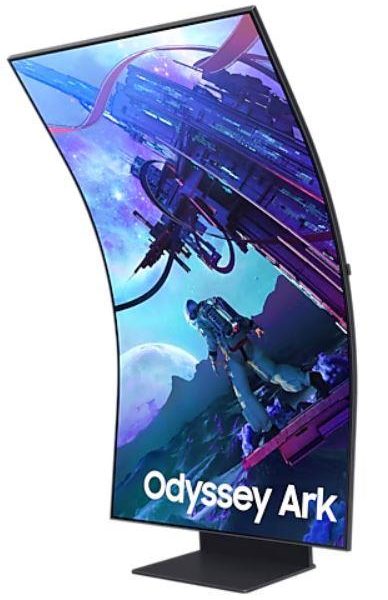 LCD Monitor|SAMSUNG|55"|Gaming/Curved|Panel VA|3840x2160|16:9|165Hz|Matte|1 ms|Speakers|Pivot|Height adjustable|Tilt|Colour Black|LS55CG970NUXDU