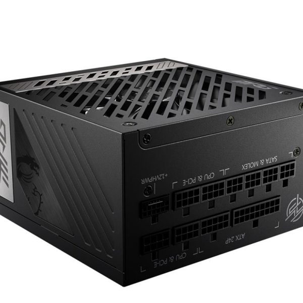 Power Supply|MSI|850 Watts|Efficiency 80 PLUS GOLD|PFC Active|MPGA850GPCIE5