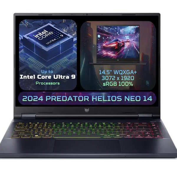 Notebook|ACER|Predator|Helios Neo 14|PHN14-51-920M|CPU  Core Ultra|u9-185H|2300 MHz|14.5"|3072x1920|RAM 32GB|LPDDR5x|SSD 1TB|NVIDIA GeForce RTX 4070|8GB|ENG|Card Reader microSD|Windows 11 Home|Black|1.9 kg|NH.QRNEL.001