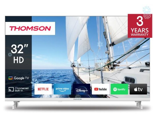 TV Set|THOMSON|32"|Smart/HD|1366x768|Wireless LAN|Bluetooth|Google TV|White|32HG2S14W
