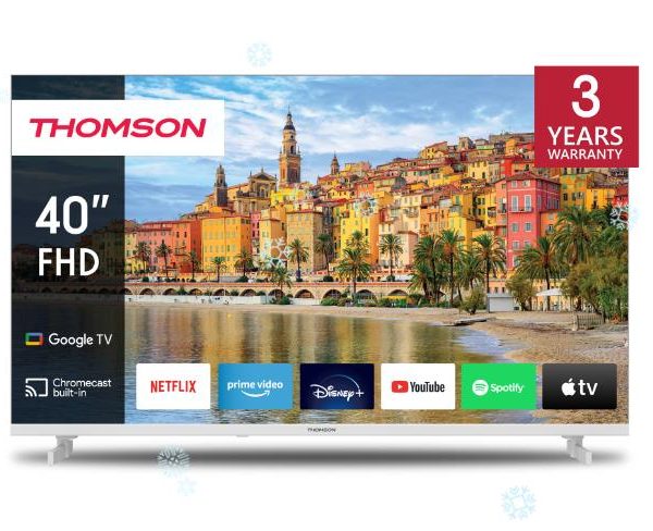 TV Set|THOMSON|40"|Smart/FHD|1920x1080|Wireless LAN|Bluetooth|Google TV|White|40FG2S14W