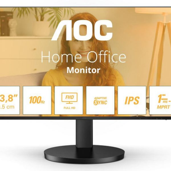 LCD Monitor|AOC|24B3HA2|24"|Panel IPS|1920x1080|16:9|100 Hz|Matte|4 ms|Speakers|Colour Black|24B3HA2