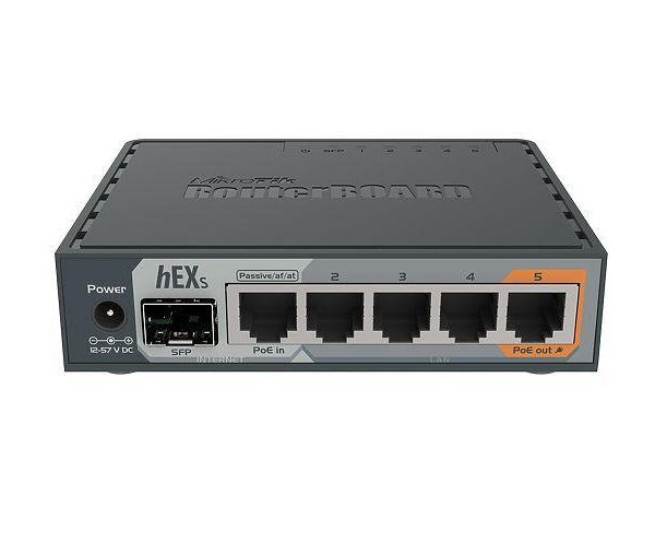 NET ROUTER 10/100/1000M 5PORT/HEX S RB760IGS MIKROTIK
