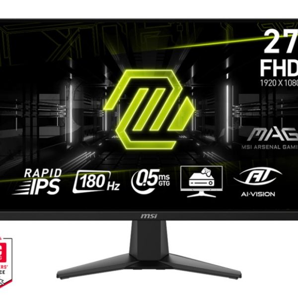 LCD Monitor|MSI|MAG 275F|27"|Gaming|Tilt|Matte|Panel IPS|1920x1080|16:9|180Hz|0.5 ms|Colour Black|MAG275F