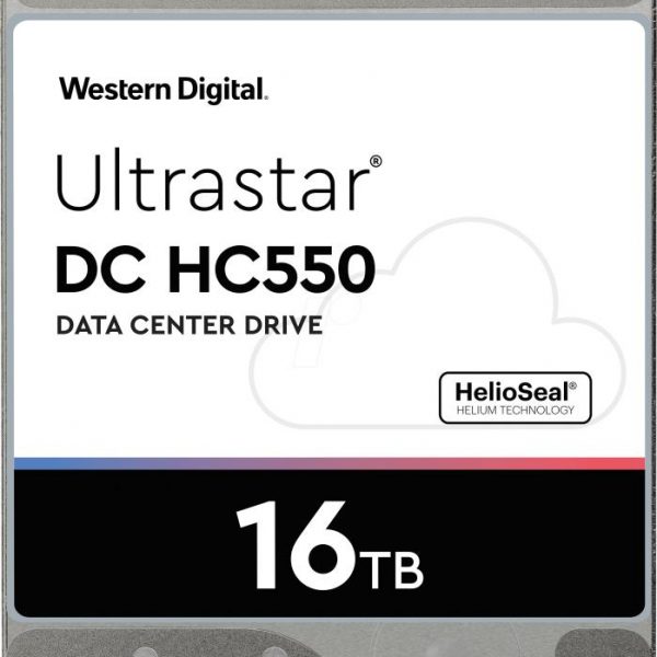HDD|WESTERN DIGITAL ULTRASTAR|Ultrastar DC HC550|WUH721816ALE6L4|16TB|SATA 3.0|512 MB|7200 rpm|3,5"|0F38462