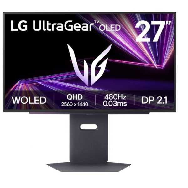 Monitor|LG|27GX790A-B|26.5"|Gaming|Panel OLED|2560x1440|16:9|480Hz|0.03 ms|Swivel|Pivot|Height adjustable|Tilt|27GX790A-B
