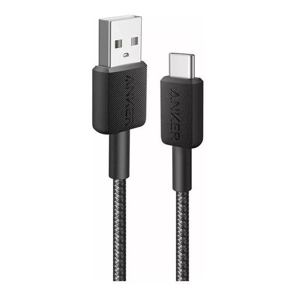 CABLE USB-A TO USB-C 1.8M/322 BLACK A81H6G11 ANKER