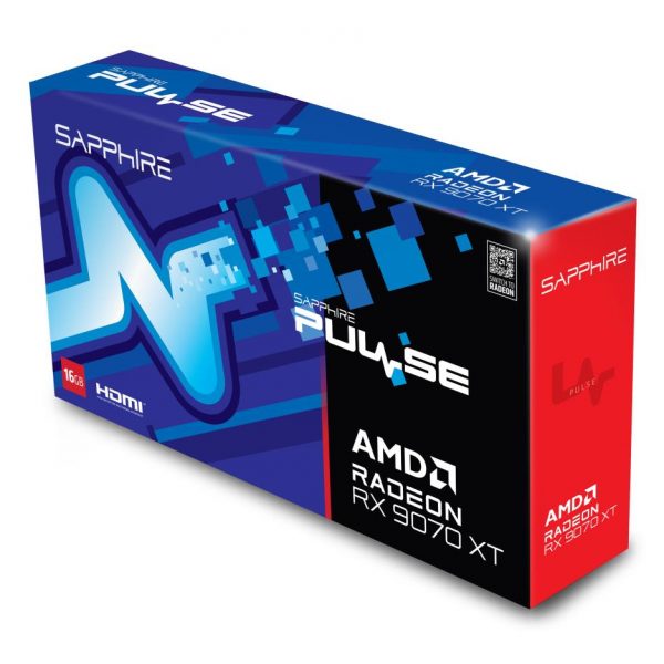 Graphics Card|SAPPHIRE|AMD Radeon RX 9070 XT|16 GB|GDDR6|256 bit|PCIE 5.0 16x|Triple slot Fansink|2xHDMI|2xDisplayPort|11348-03-20G