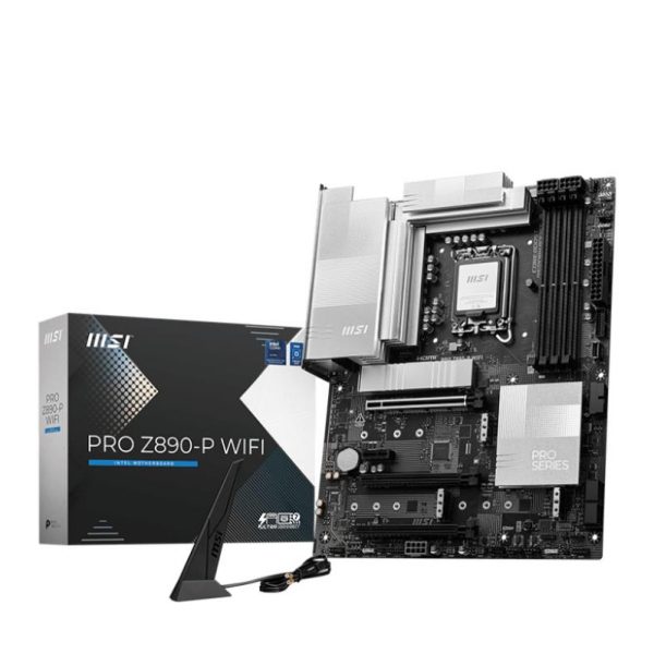 Mainboard|MSI|Intel Z890|LGA1851|ATX|Memory DDR5|Memory slots 4|1xPCI-Express 4.0 1x|2xPCI-Express 4.0 4x	|1xPCI-Express 5.0 16x|4xM.2|1xHDMI|1xDisplayPort|4xUSB 2.0|3xUSB 3.2|1xUSB-C|1xUSB-C w/Thunderbolt|1xPS/2|1xRJ45|3xAudio port|PROZ890-PWIFI