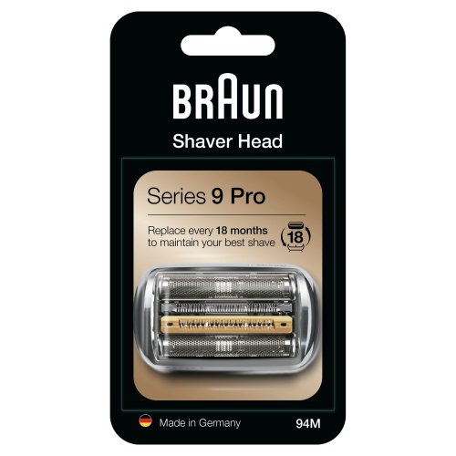 Braun Series 9 94M Replacement Shaver Head, Silver