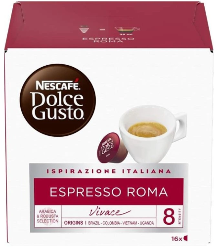 Nescafe Dolce Gusto Espresso Roma Coffee, 16 capsules