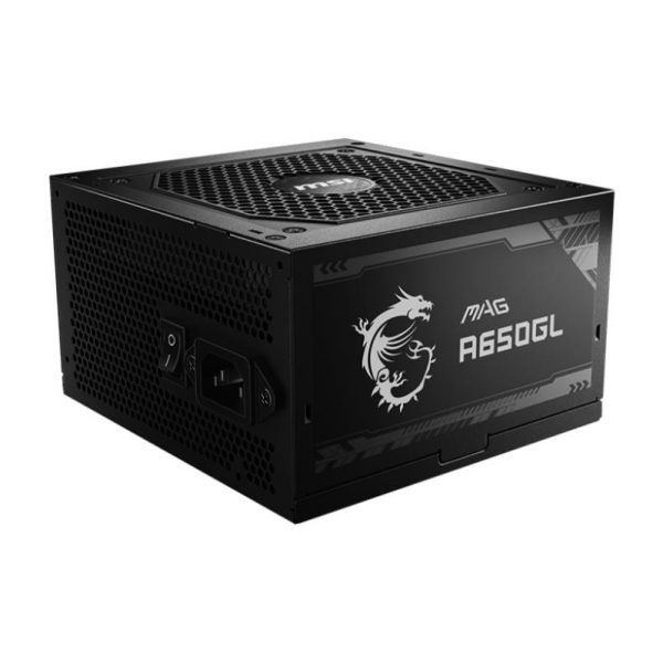 Power Supply|MSI|650 Watts|Efficiency 80 PLUS GOLD|PFC Active|MTBF 1500000 hours|MAGA650GL