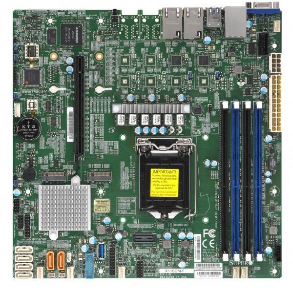 SERVER MB C246 S1151 MATX/MBD-X11SCM-F-O SUPERMICRO