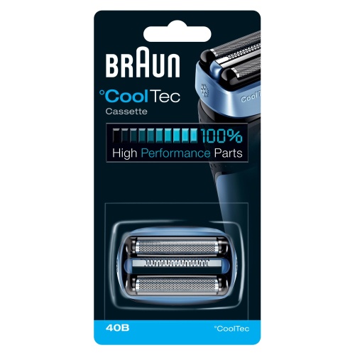 Braun CoolTec 40B Replacement Shaver Head, Blue