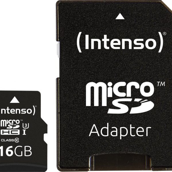 MEMORY MICRO SDHC 16GB C10/W/ADAPTER 3433470 INTENSO