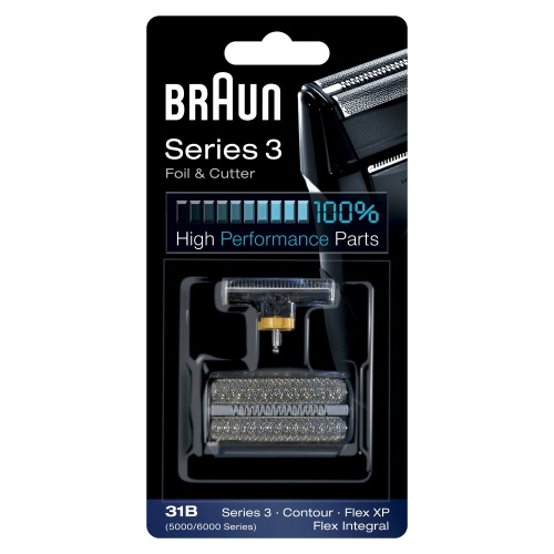 Braun Series 3 31B Replacement Shaver Head, Black