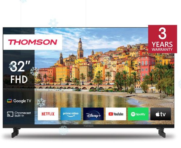 TV Set|THOMSON|32"|Smart/FHD|1920x1080|Wireless LAN|Bluetooth|Google TV|Black|32FG2S14