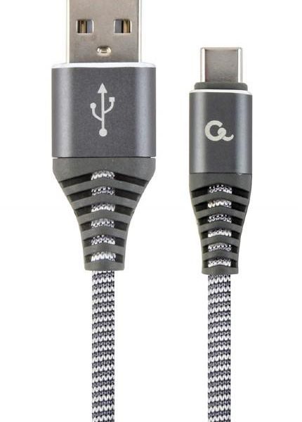 CABLE USB-C TO USB2 1M GRE/WHT/CC-USB2B-AMCM-1M-WB2 GEMBIRD
