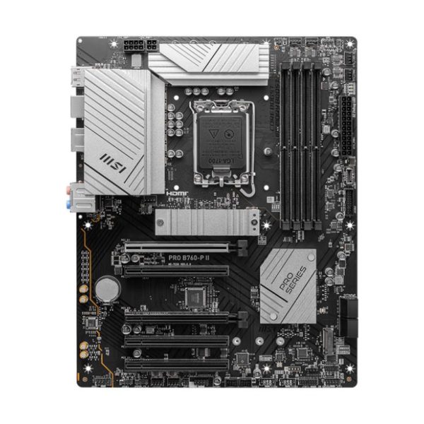 Mainboard|MSI|Intel B760 Express|LGA1700|Memory DDR5|Memory slots 4|5xPCI-Express 5.0 16x|2xM.2|1xHDMI|1xDisplayPort|2xUSB 2.0|2xUSB 3.2|1xUSB-C|1xOptical S/PDIF|1xRJ45|5xAudio port|PROB760-PII
