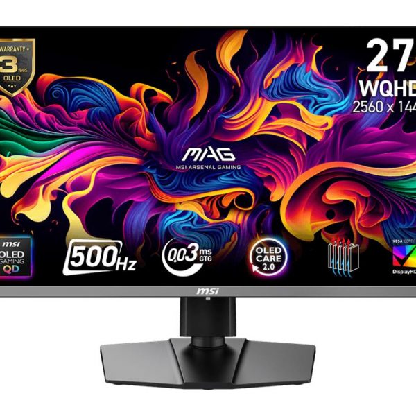 MONITOR OLED 27"/MAG 272QP QD-OLED X50 MSI