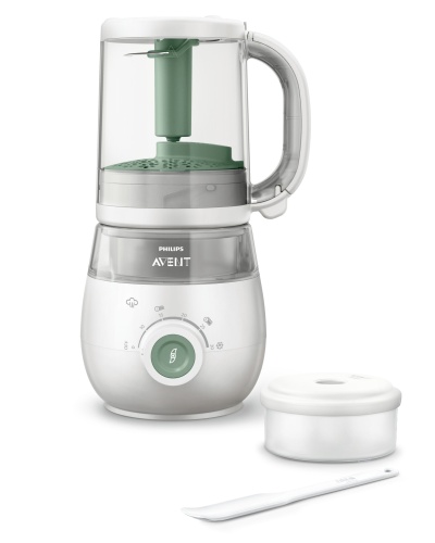 Philips Avent Premium SCF885/01 4-in-1 Steamer Blender, White/Grey