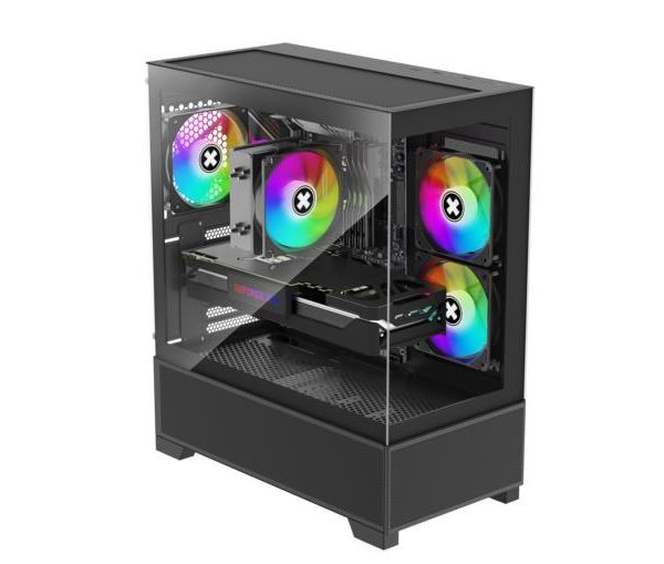 Case|XILENCE|XG172|MidiTower|Case product features Fan control panel/Transparent panel|Not included|Colour Black|XG172