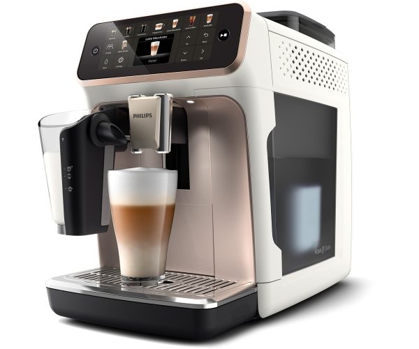 Philips LatteGo 5500 Series EP5543/80 Coffee Machine, Rose gold/White