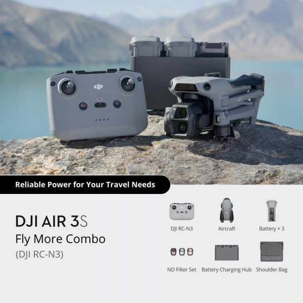Drone|DJI|Air 3S Fly More Combo (DJI RC-N3)|Consumer|CP.MA.00000815.02