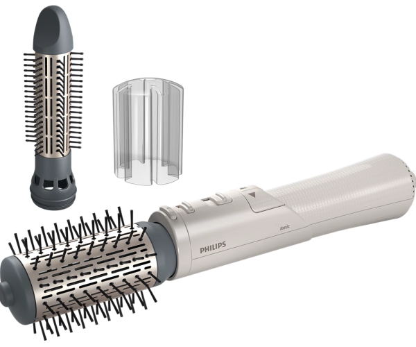 Philips 7000 Series Air styler BHA710/00 Hair Styling Brush, Metallic White