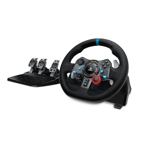 Logitech G29 Driving Force Steering Wheels & Pedals, for PC, PS5, PS4, PS3, Black