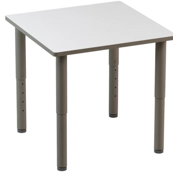 IDRA augstuma regulējams galds 80x60 cm (T2-T6) balts