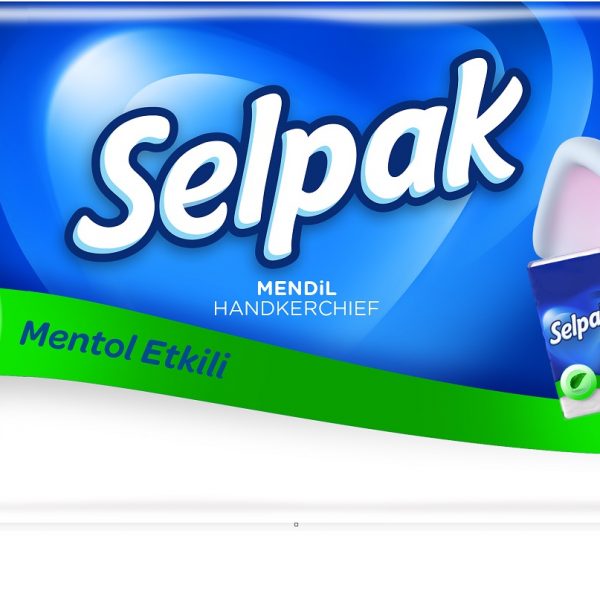 Papīra kabatlakatiņi SELPAK Menthol, 4 kārtas, 10gab