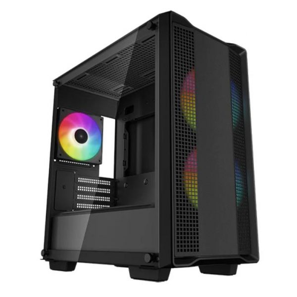 Case|DEEPCOOL|CC360 ARGB|MiniTower|Not included|MicroATX|MiniITX|Colour Black|CC360ARGB