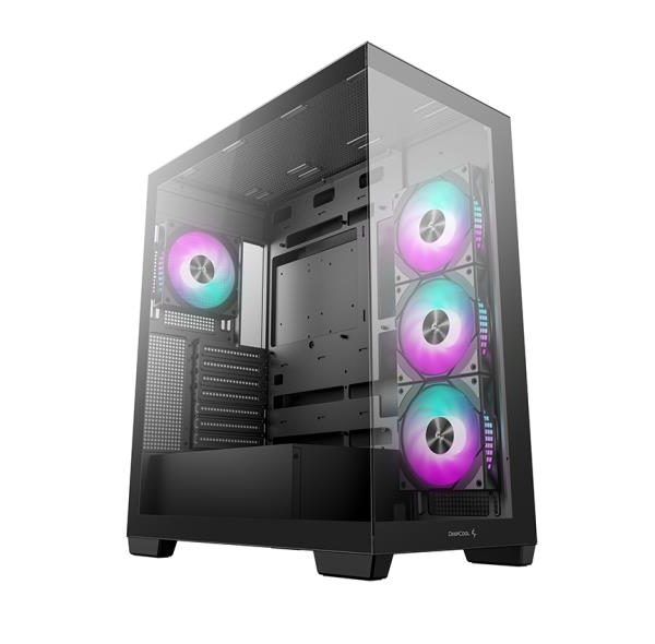 Case|DEEPCOOL|CG580 4F|MidiTower|Case product features Transparent panel|Not included|ATX|MicroATX|MiniITX|Colour Black|R-CG580-BKADA4-G-1