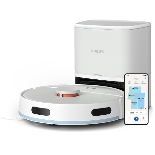 Philips HomeRun 2000 Series XU2100/20 Robot Vacuum Cleaner, Arctic white